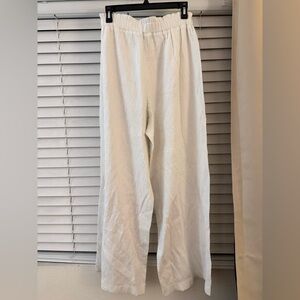 ZARA White Linen Pants